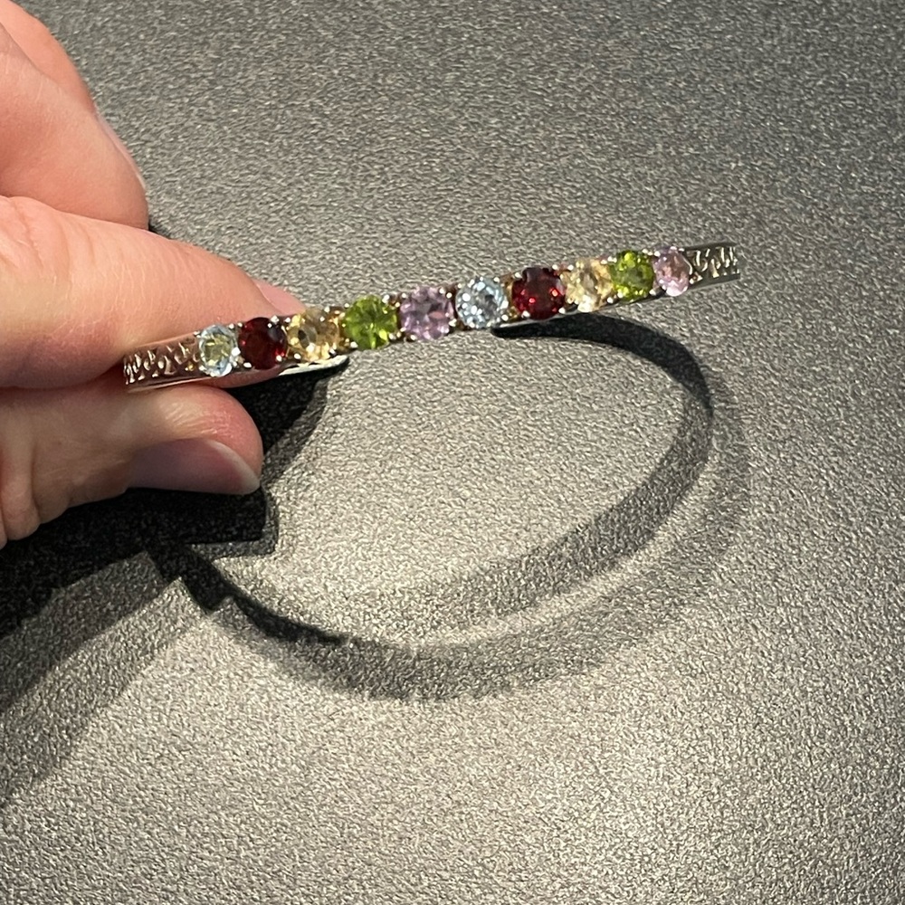Sterling Silver Gemstone Bracelet
